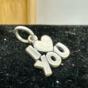 JAMES AVERY Sterling Silver I HEART ❤️ YOU I Love You Charm Pendant